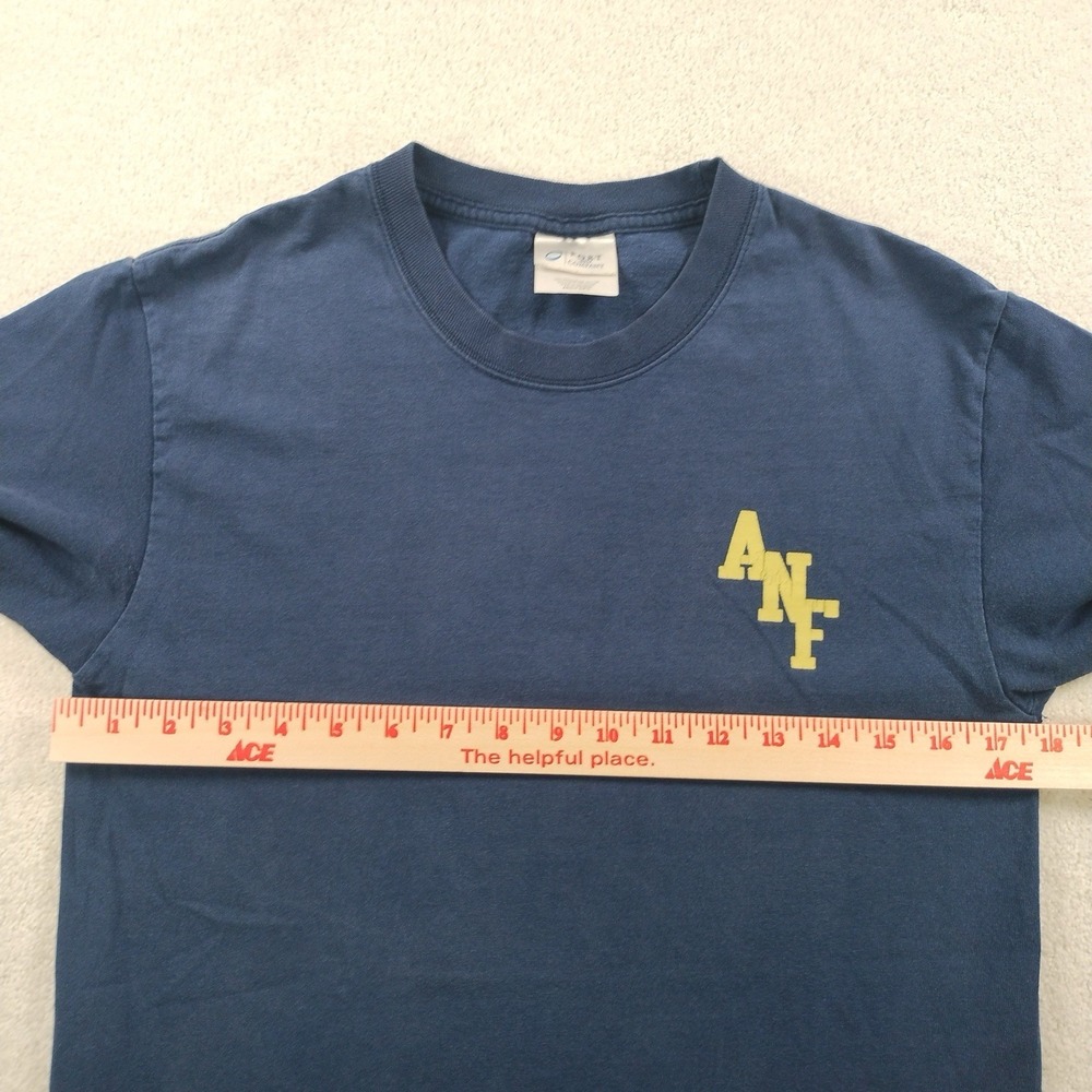 Vintage Nuggets Football ANF Tshirt  Adult Small Blue College Arch y2k 2000's - Picture 6 of 8